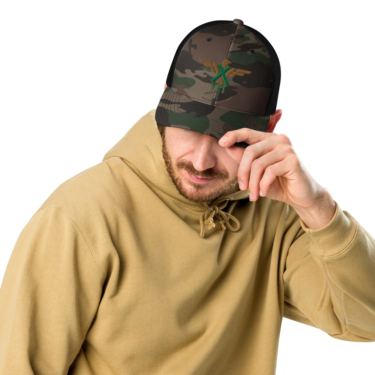 X-VET Camouflage trucker Hat. - X-VET