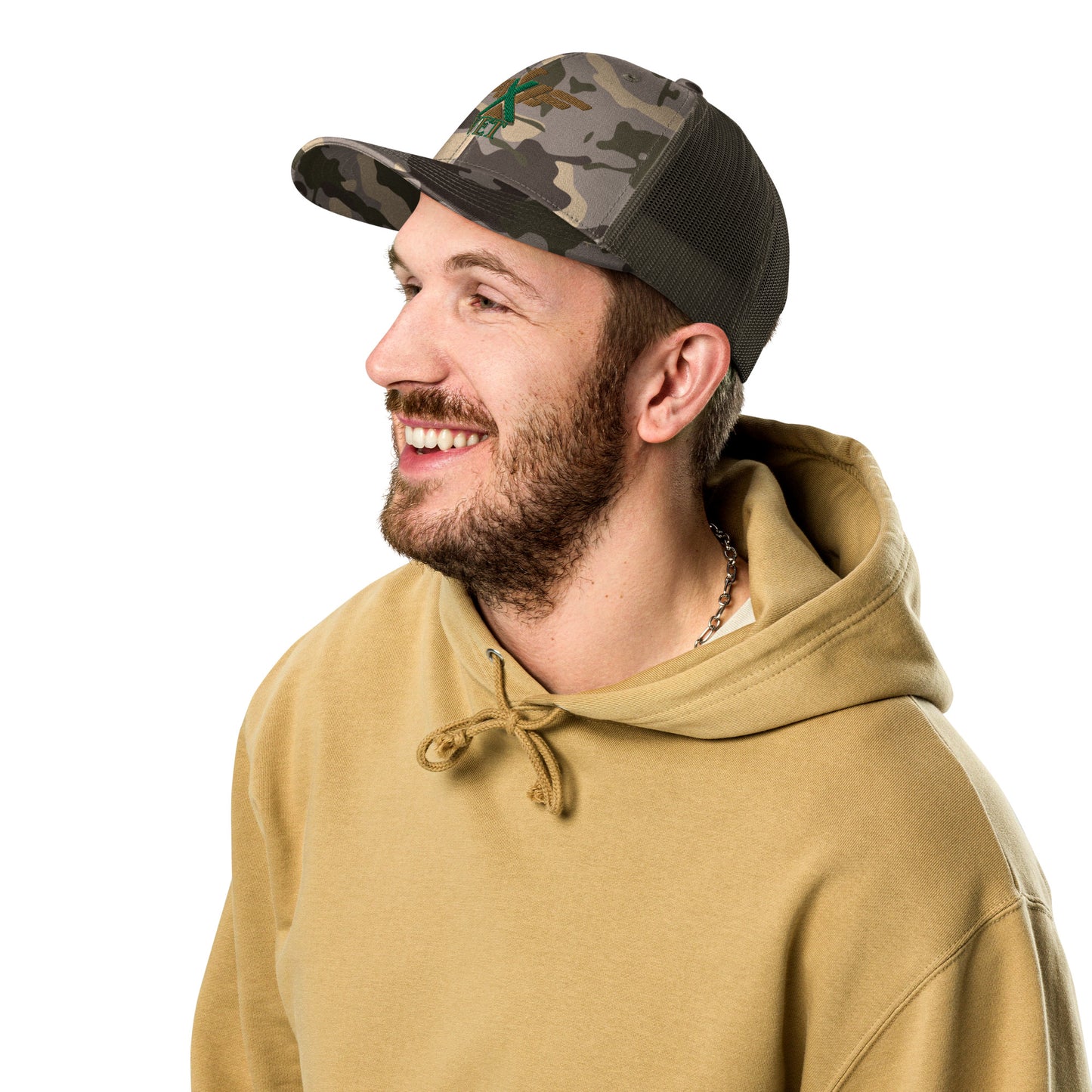 X-VET Camouflage trucker Hat. - X-VET
