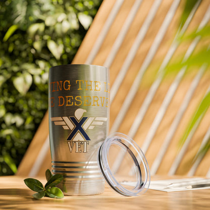 X-VET "Living The Life We Deserve" Ringneck Tumbler, 20oz - X-VET