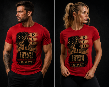 Remember Everyone Deployed (R.E.D.) Fridays Patriotic T-Shirt