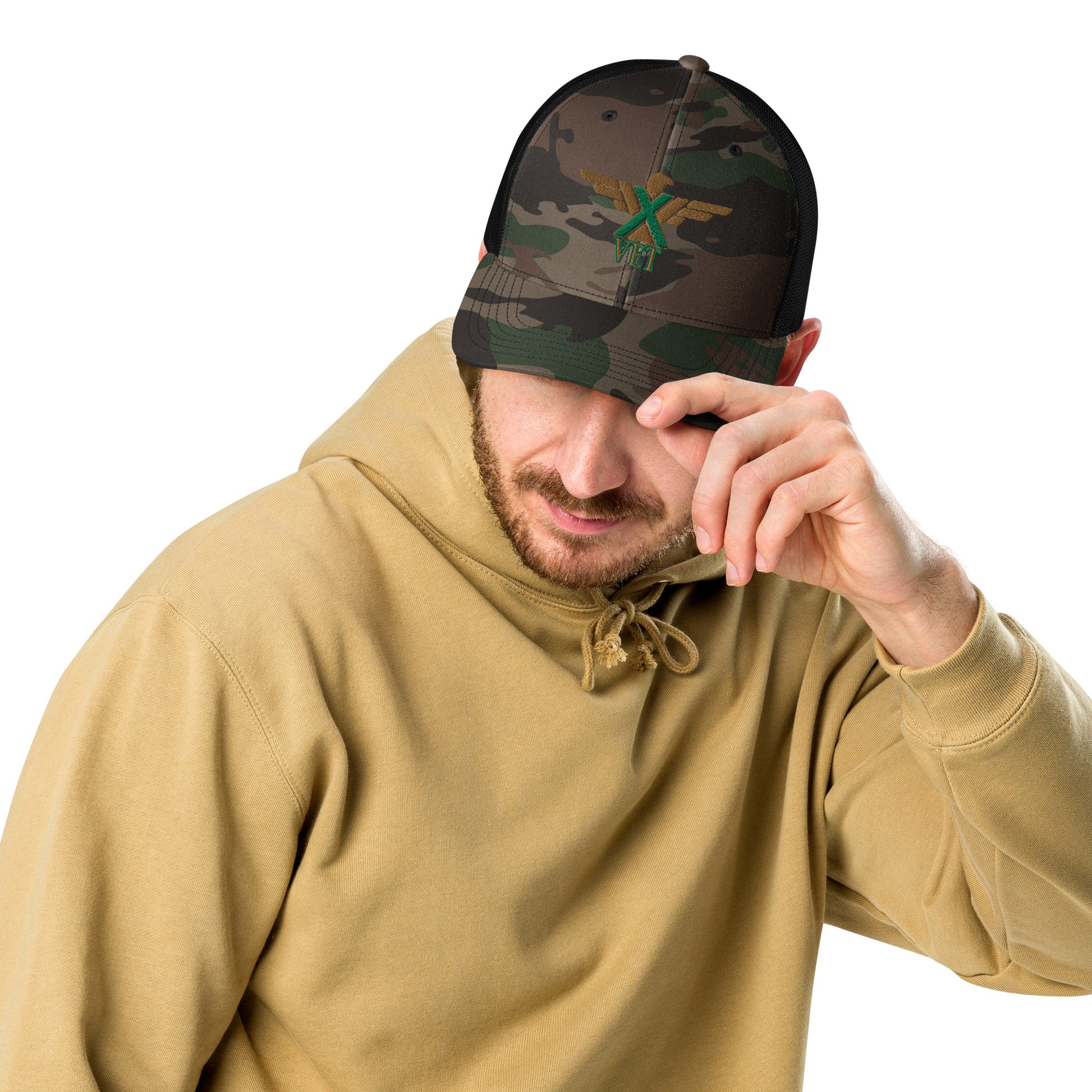 X-VET Camouflage trucker Hat. - X-VET