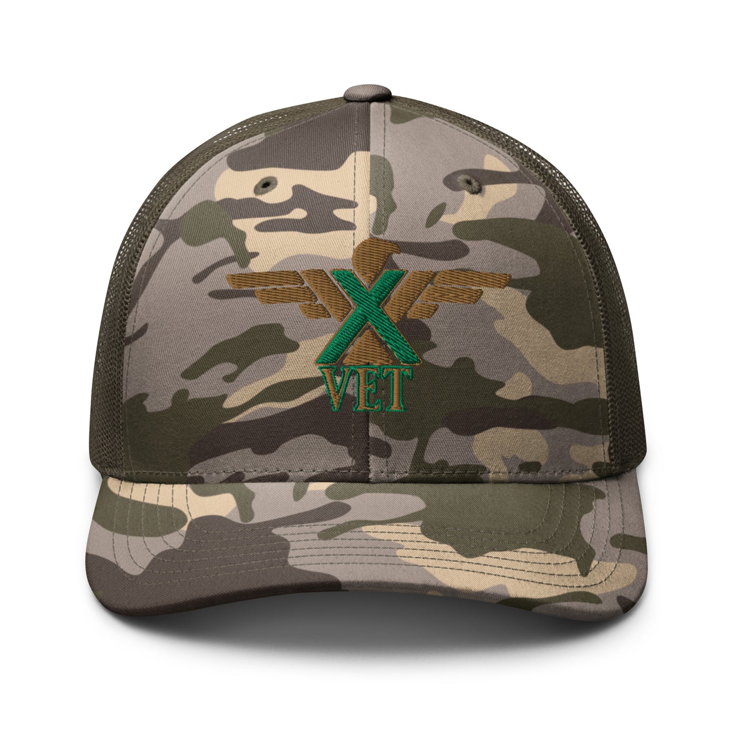 X-VET Camouflage trucker Hat. - X-VET