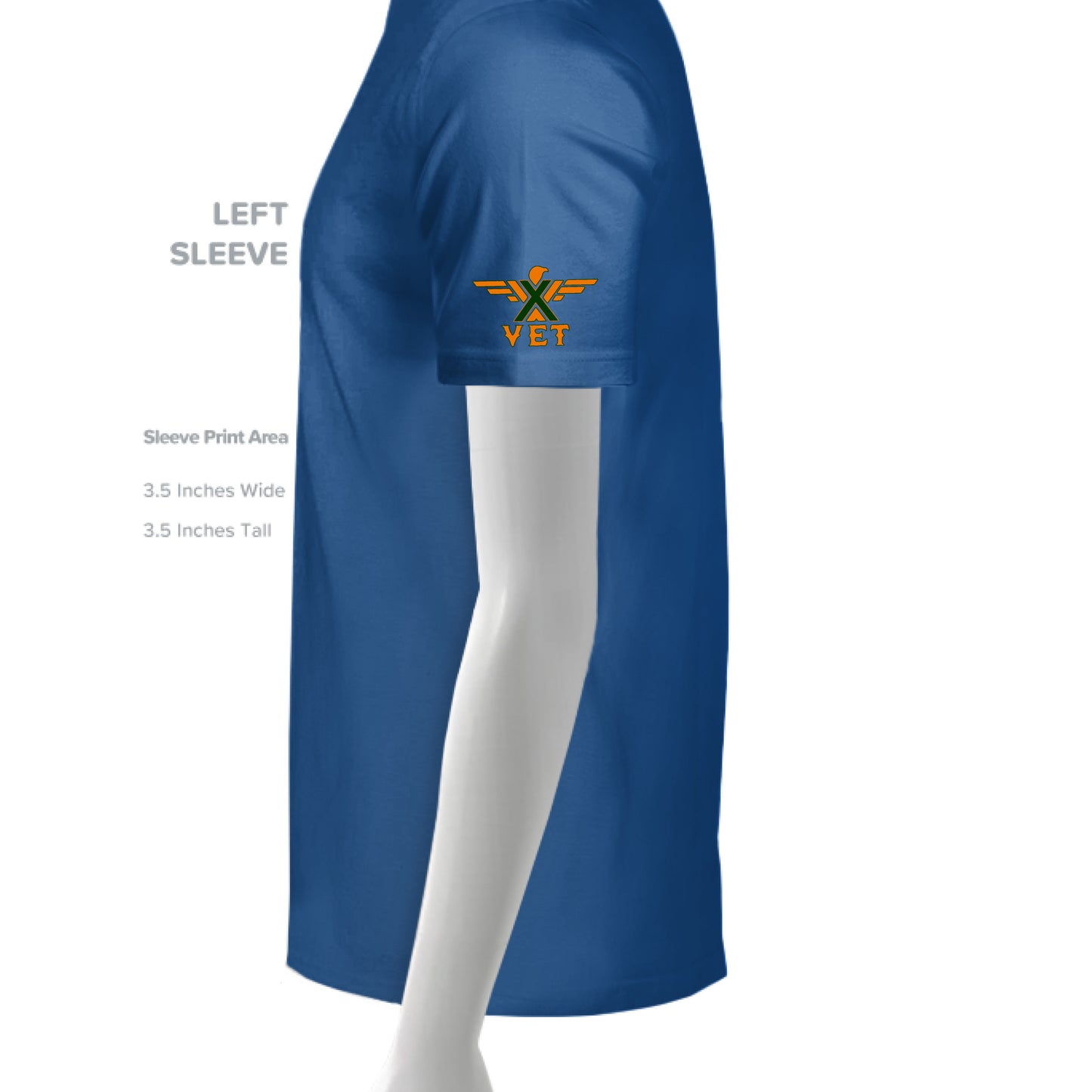 Solid True Royal Triblend - SLEEVE_LEFT