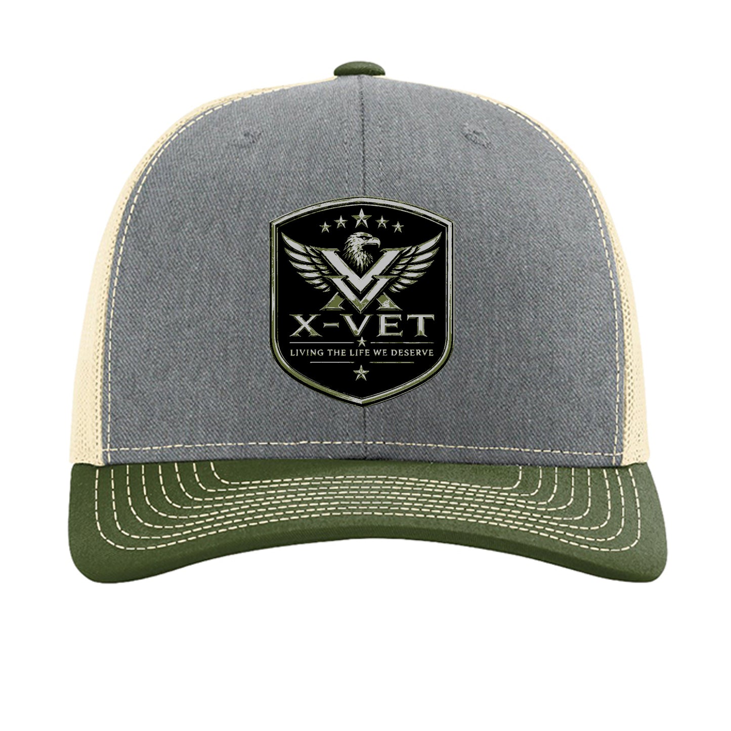 Heather Grey/ Birch/ Army Olive - 112 - FRONT