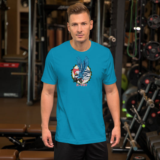 X-VET Eagle with Flag Unisex T-shirt - X-VET