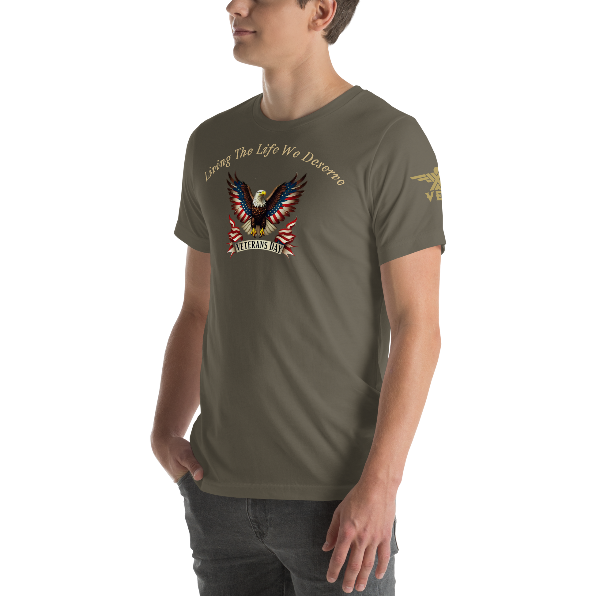 Veteran's Day American Eagle "Living The Life We Deserve" - X-VET