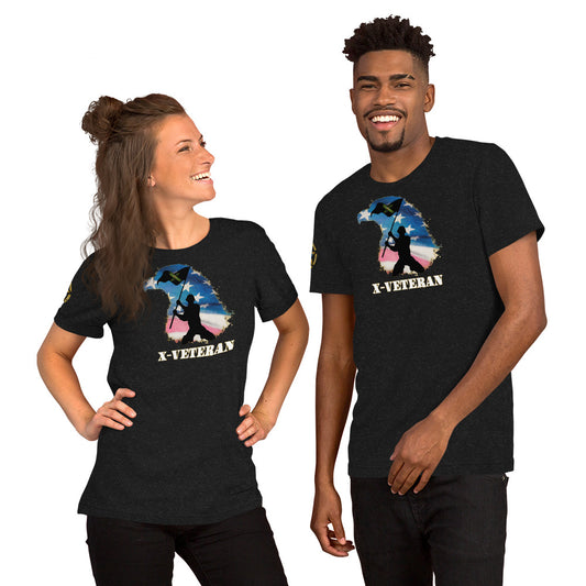 X-VET Eagle with Soldier, Unisex T-shirt - X-VET