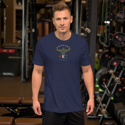 X-VET New Design full back "Living The Life We Deserve"  Unisex T-SHIRT - X-VET