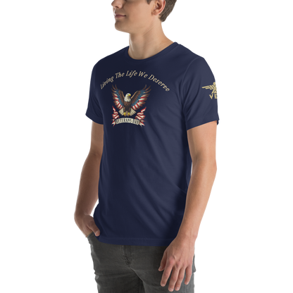 Veteran's Day American Eagle "Living The Life We Deserve" - X-VET