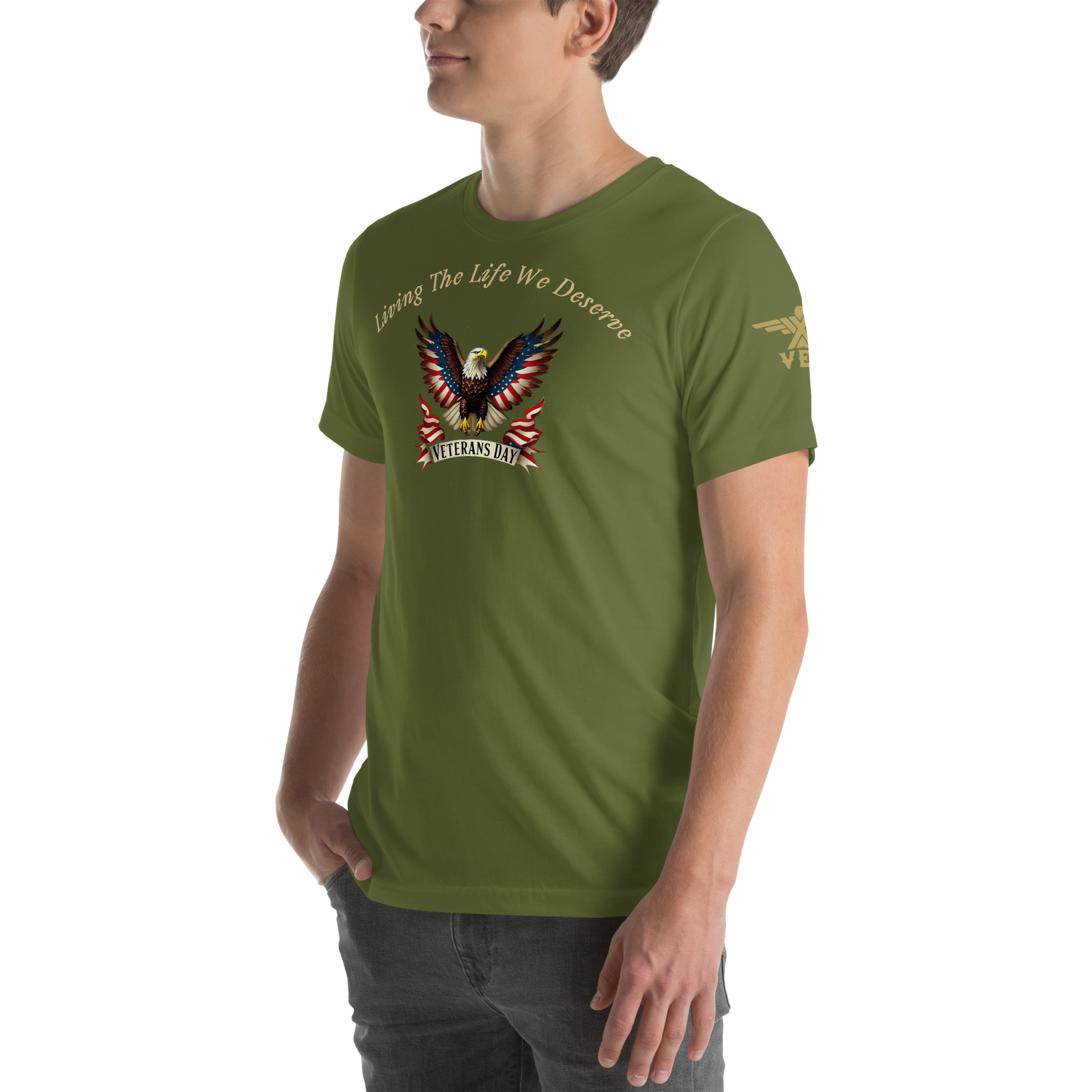 Veteran's Day American Eagle "Living The Life We Deserve" - X-VET