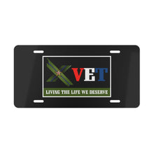 Load image into Gallery viewer, Vanity X-VET &quot;Living The Life We Deserve&quot; Vehicle Plate - X-VET

