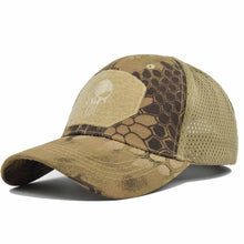 Load image into Gallery viewer, Tactical Military Punisher Snap back Baseball Caps in Multicolor. - X-VET

