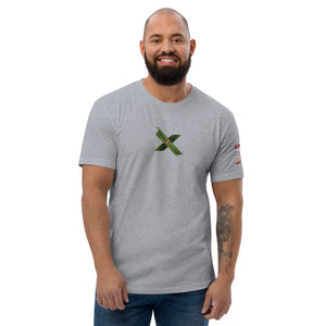 X-VET I'm A US. VETERAN  Sleeve FLAG  T-shirt - X-VET