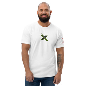 X-VET I'm A US. VETERAN  Sleeve FLAG  T-shirt - X-VET